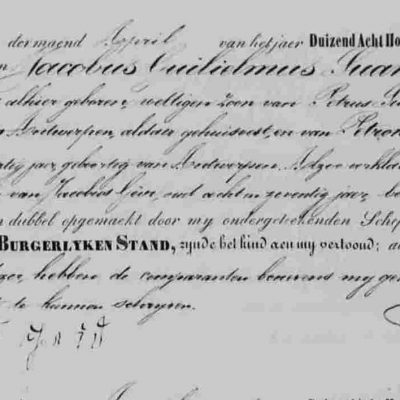 JacobusGuilliaumeSuanet15041862Antwerpen