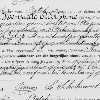 HenrietteAdolphineSwannet24101904Antwerpen