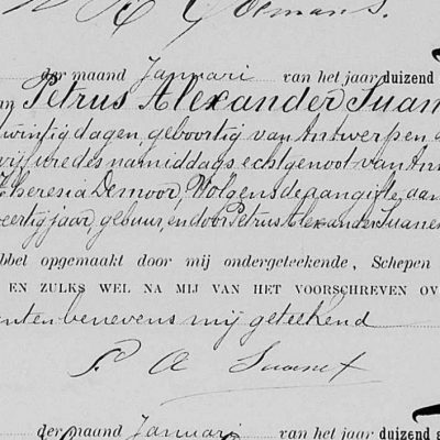 PetrusAlexanderSuanet10011881Antwerpen