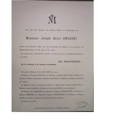 JosephusHenricusSwannet28121919Parijs