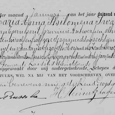 MariaAnnaPhilomenaSwannet23011885Antwerpen