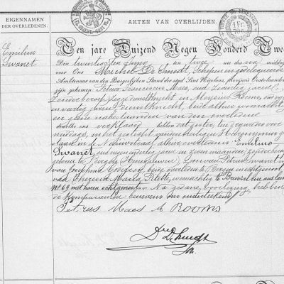 EmiliusSwanet19021902SintNiklaas