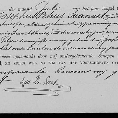 JosephusPetrusSuanet10071894Antwerpen