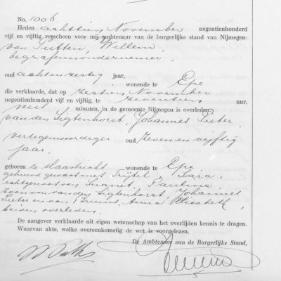 JohannesPieterVandenSigtenhorst16111955Nijmegen