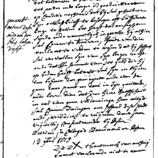 Uittreksel Poortersboek III bladzijde 170