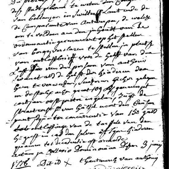 Uittreksel Poortersboek bladzijde 181