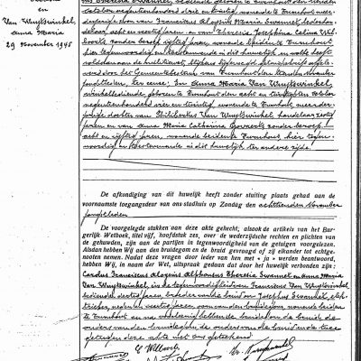 CarolusFranciscusAloysiusAlphonsusTheresiaSwannetxAnnaMariaVanWuytswinkel29111945Turnhout
