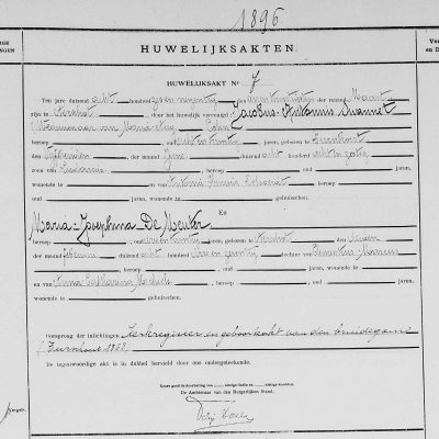 JacobusAntoniusSwannetxMariaJosephinaDeMeuter21031896Aarschot